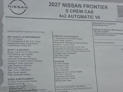 2027 Nissan Frontier S