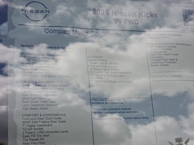2026 Nissan Kicks SV