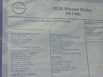2026 Nissan Kicks SR