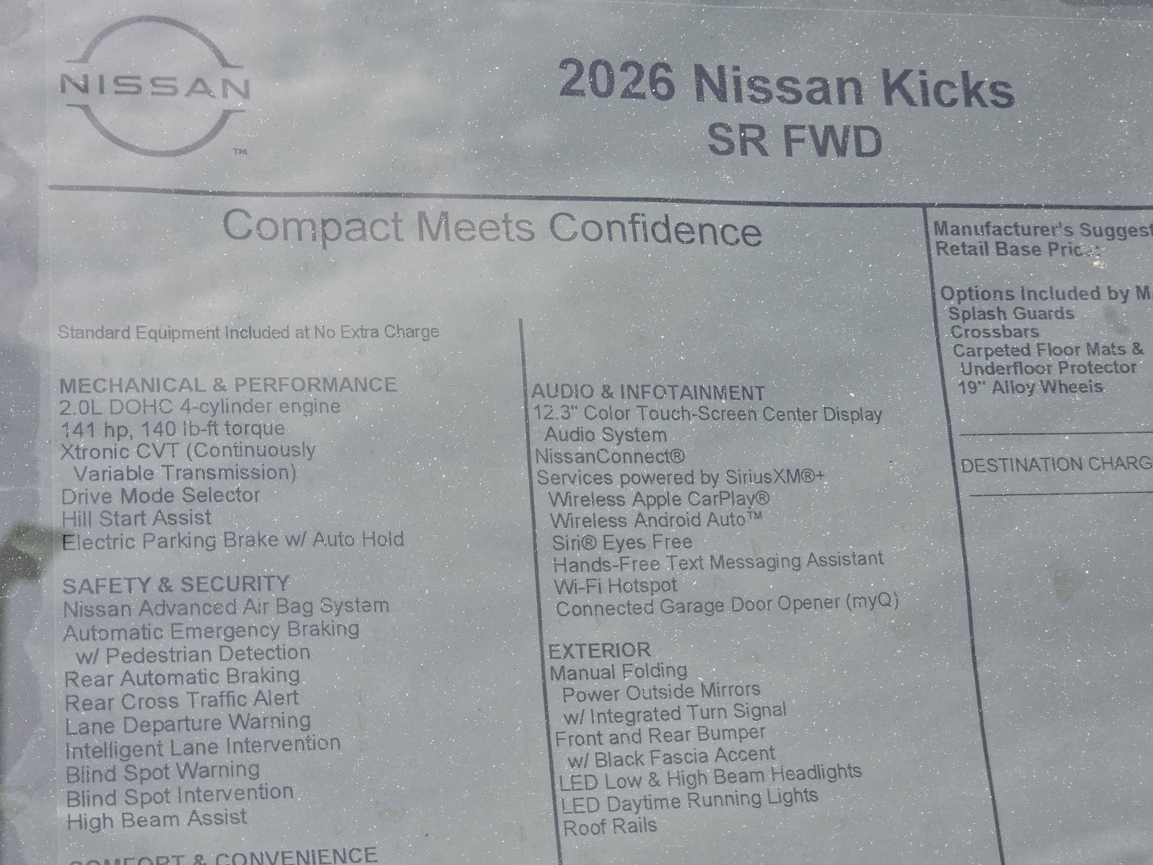 2026 Nissan Kicks SR