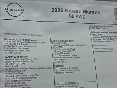 2026 Nissan Murano SL