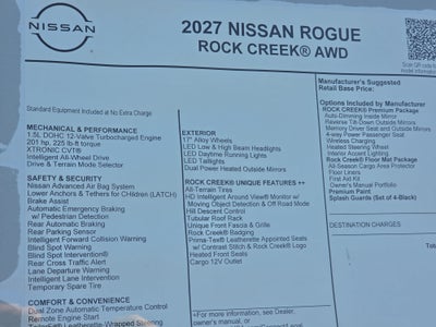 2027 Nissan Rogue SV
