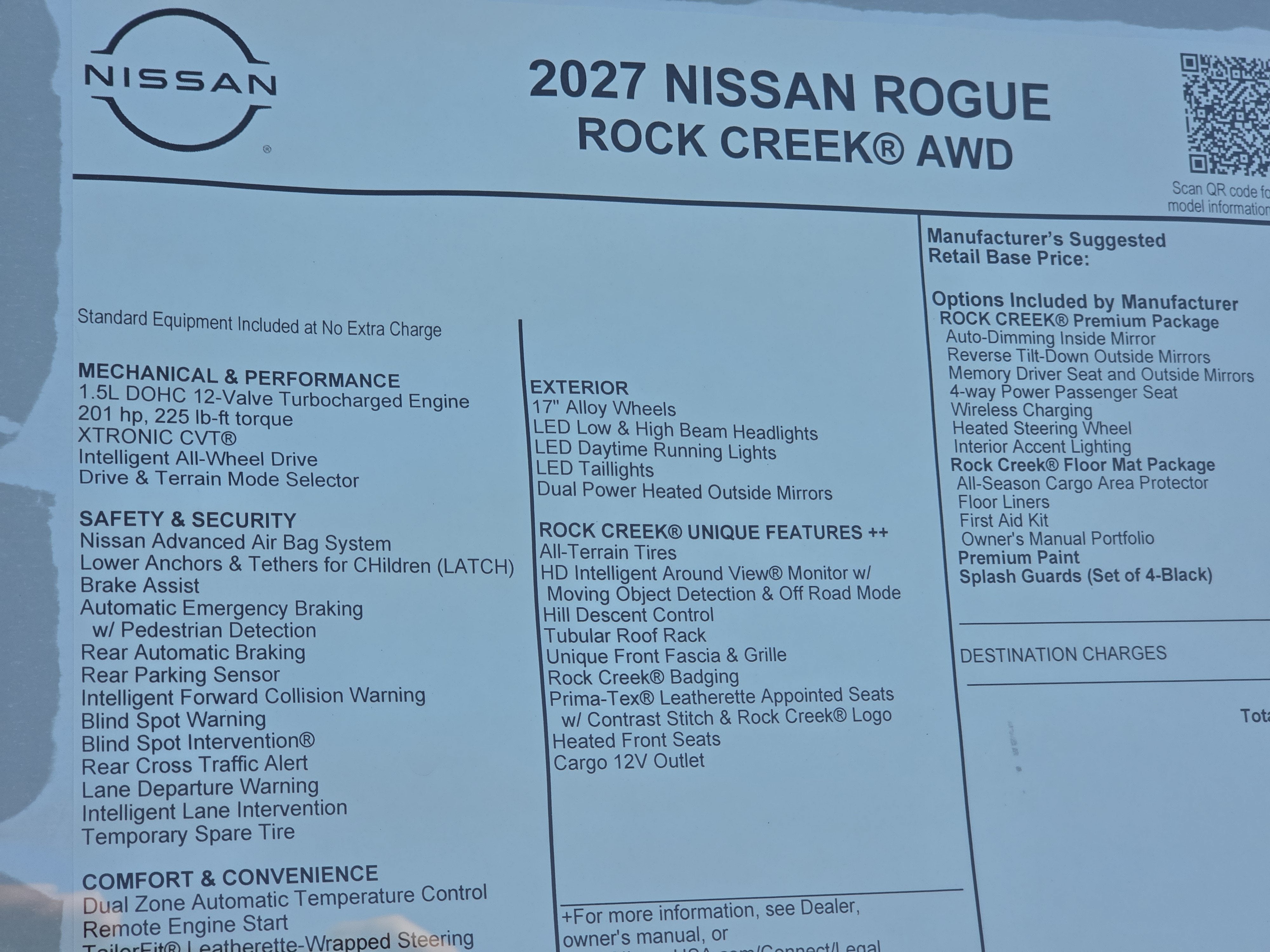 2027 Nissan Rogue SV