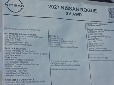 2027 Nissan Rogue SV